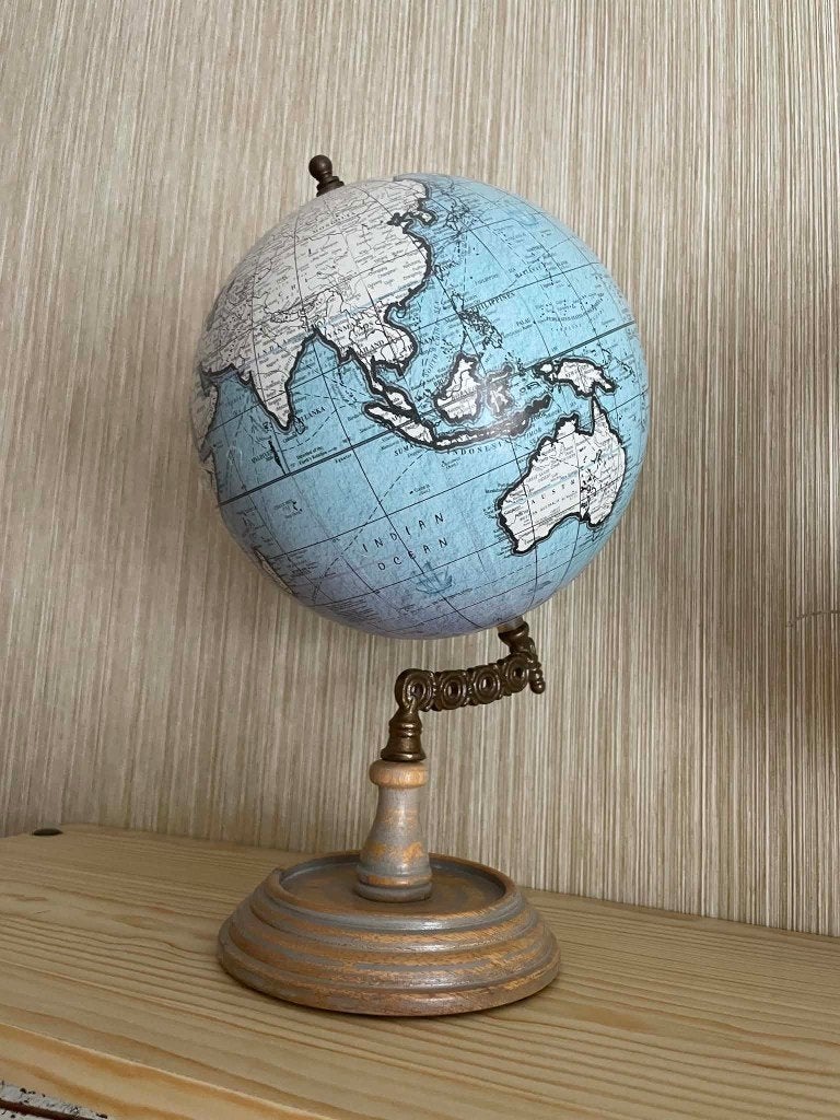 wereldbol, Ophalen, Zo goed als nieuw
