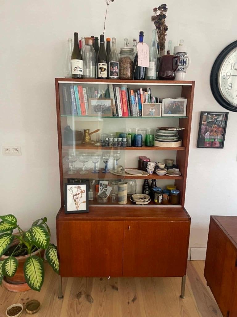Armoire vintage, Vintage, 100 à 150 cm, Utilisé, Avec tablette(s)