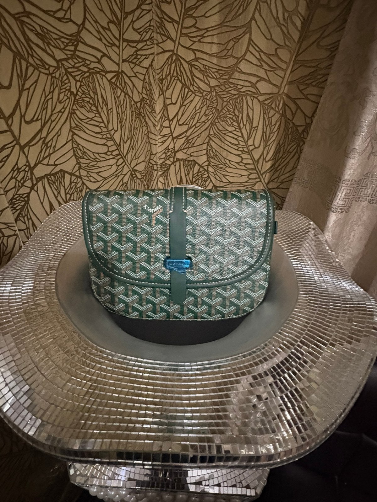 Sac a main luxe vert, Kleding | Dames, Hoeden en Petten, Ophalen of Verzenden, Zo goed als nieuw