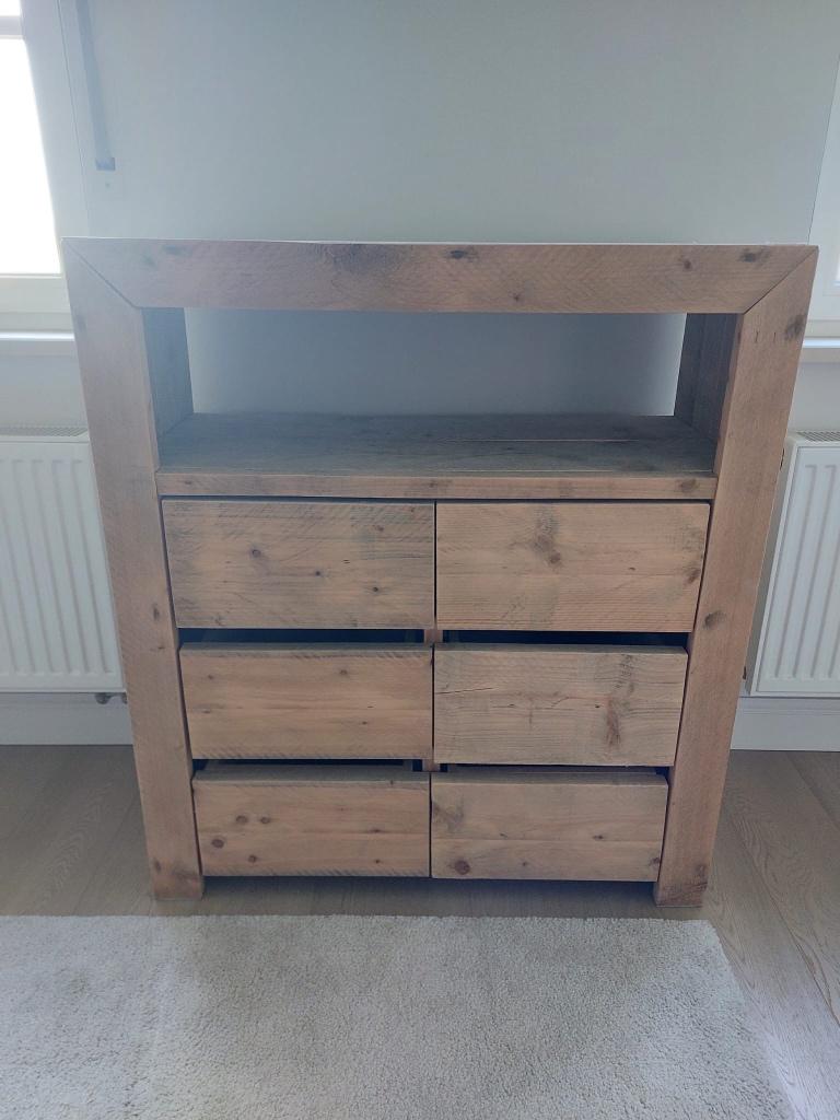 Ladekast steigerhout, Ophalen, 5 laden of meer, 100 tot 150 cm, 50 tot 100 cm