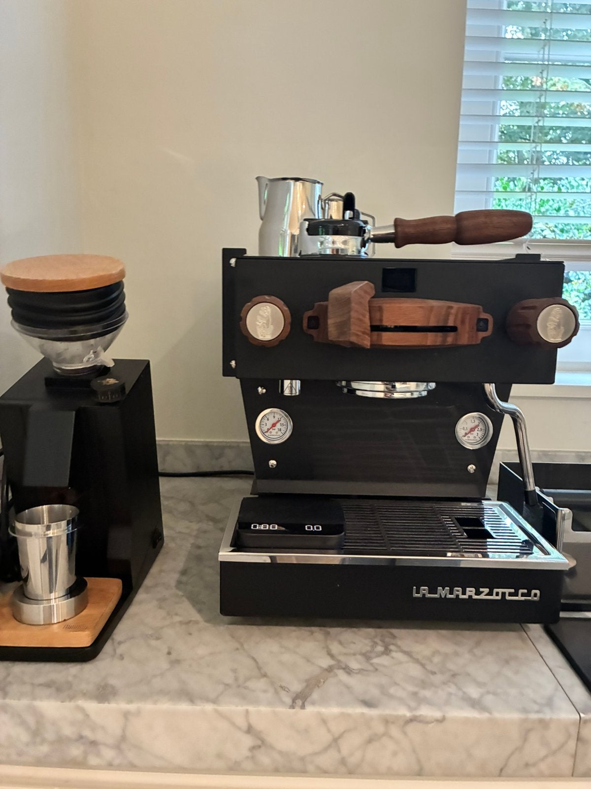 La Marzocco Linea Mini R + Eureka Mignon – complete set., Ophalen, Zo goed als nieuw