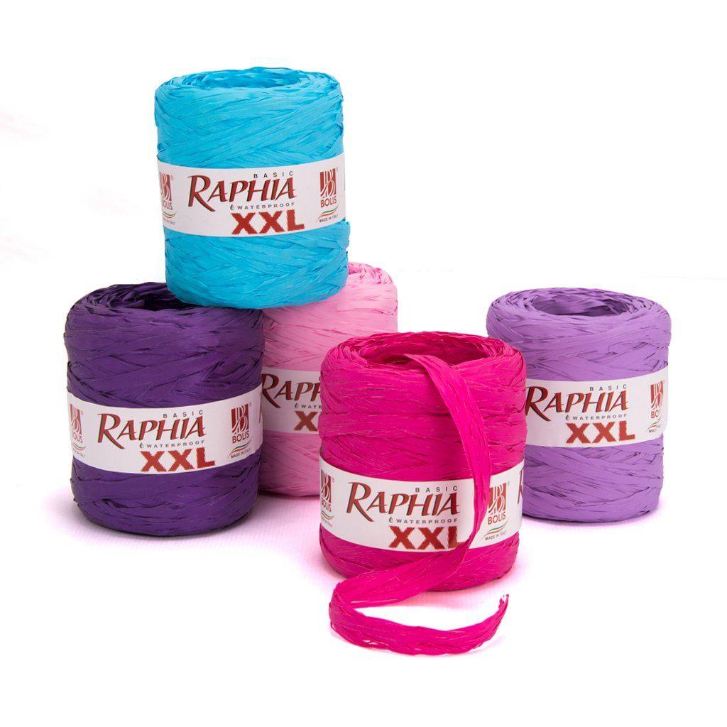 Bolis Raphia Basic 3x200m rol oranje bruin blauw, Ophalen of Verzenden, Nieuw