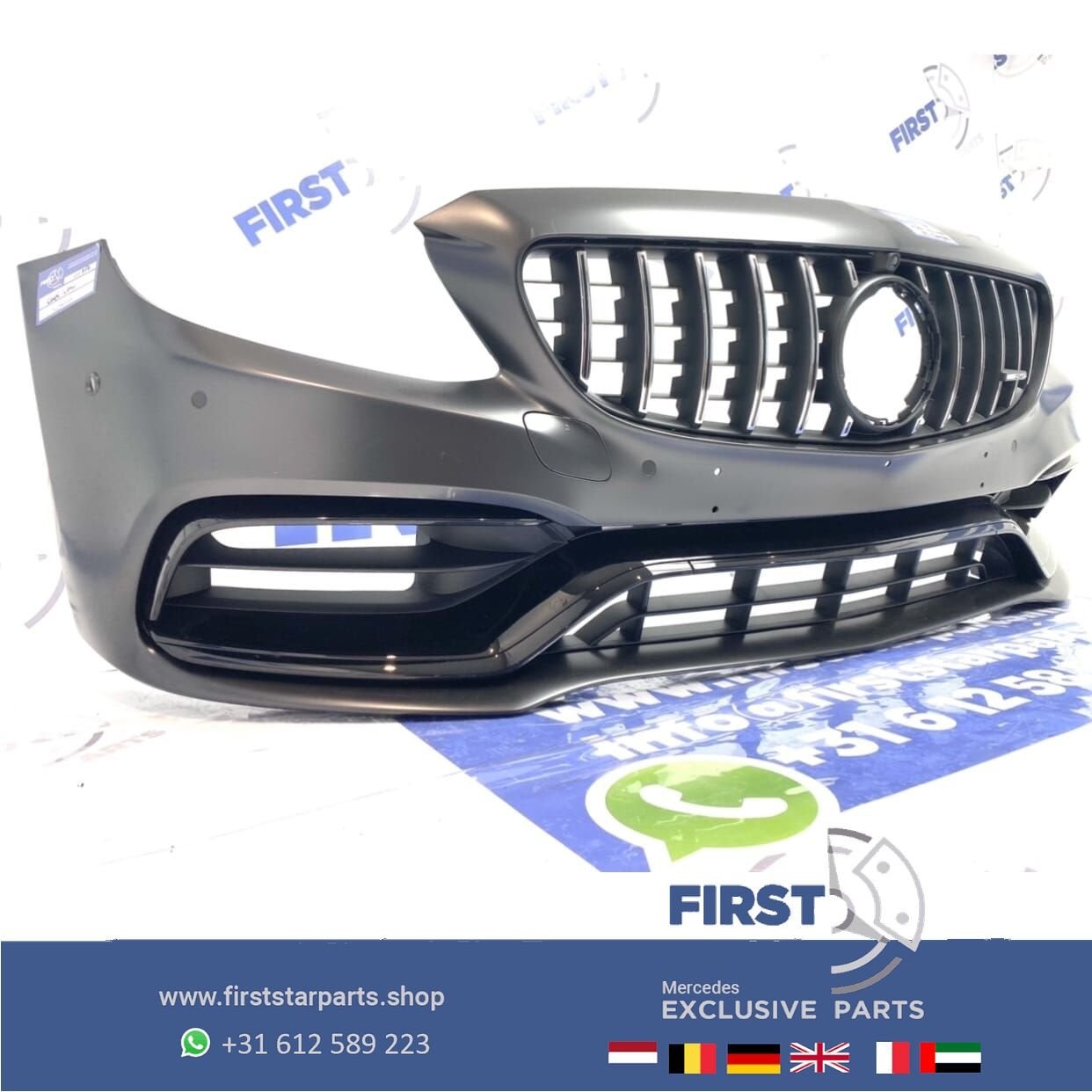 W205 FACELIFT C63 C63S AMG VOORBUMPER origineel Mercedes C K, Utilisé, -, Avant, -