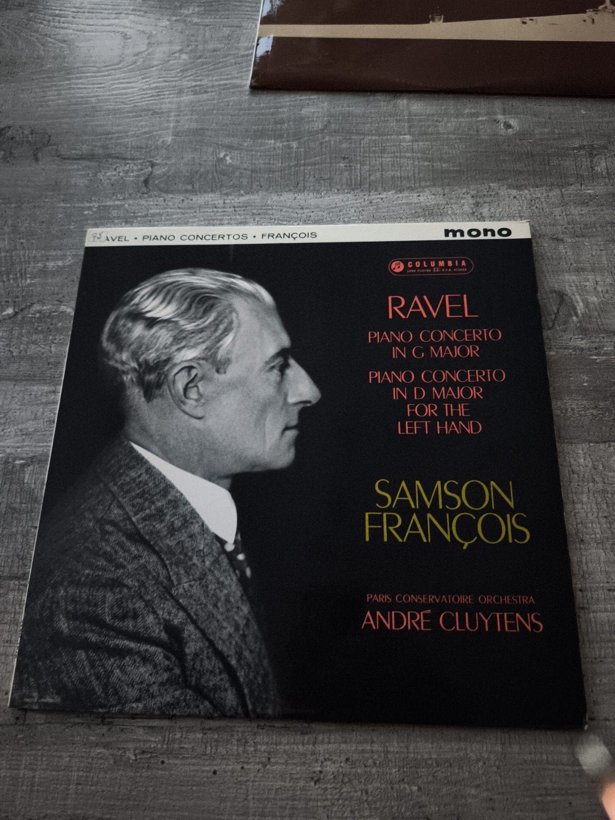 Ravel – Samson François / Cluytens – Columbia 33CX 1747, Enlèvement