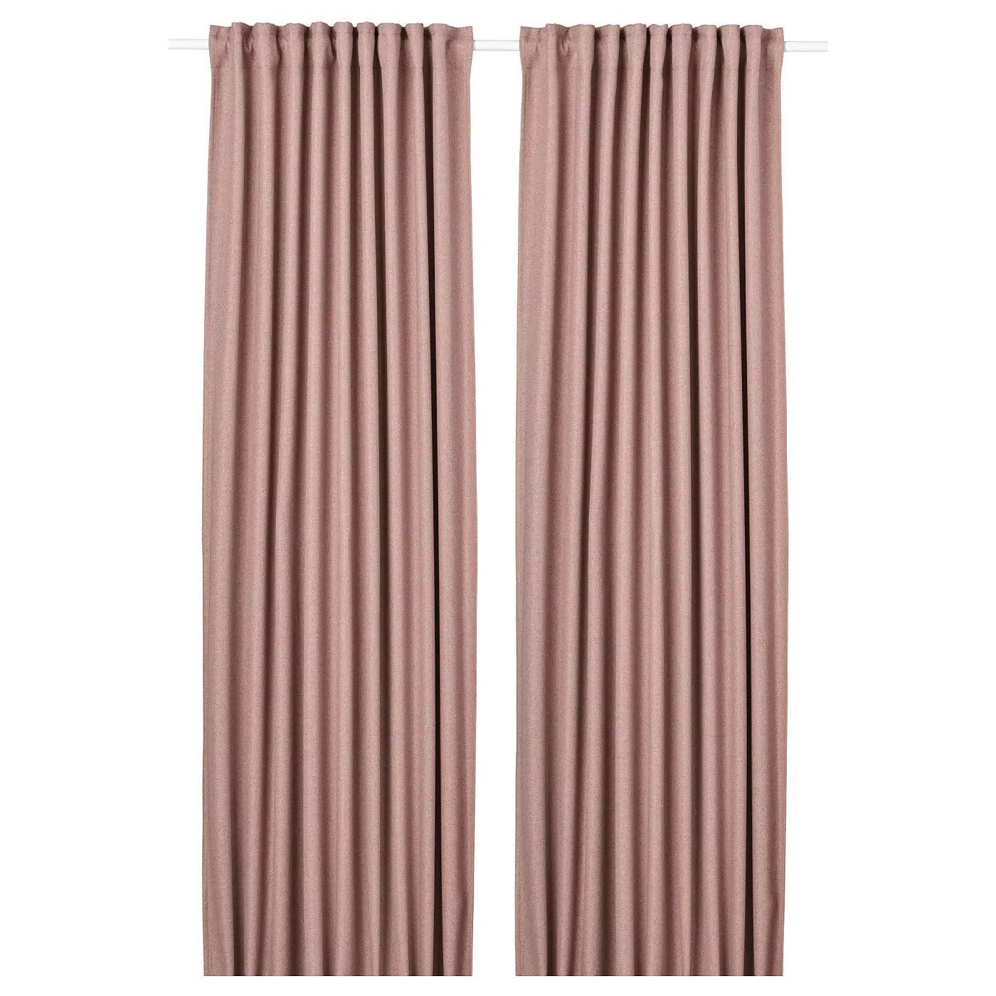 2 Rideaux assombrissants Annakajsa de Ikea, vieux rose, IKEA, Ophalen, Zo goed als nieuw, Roze