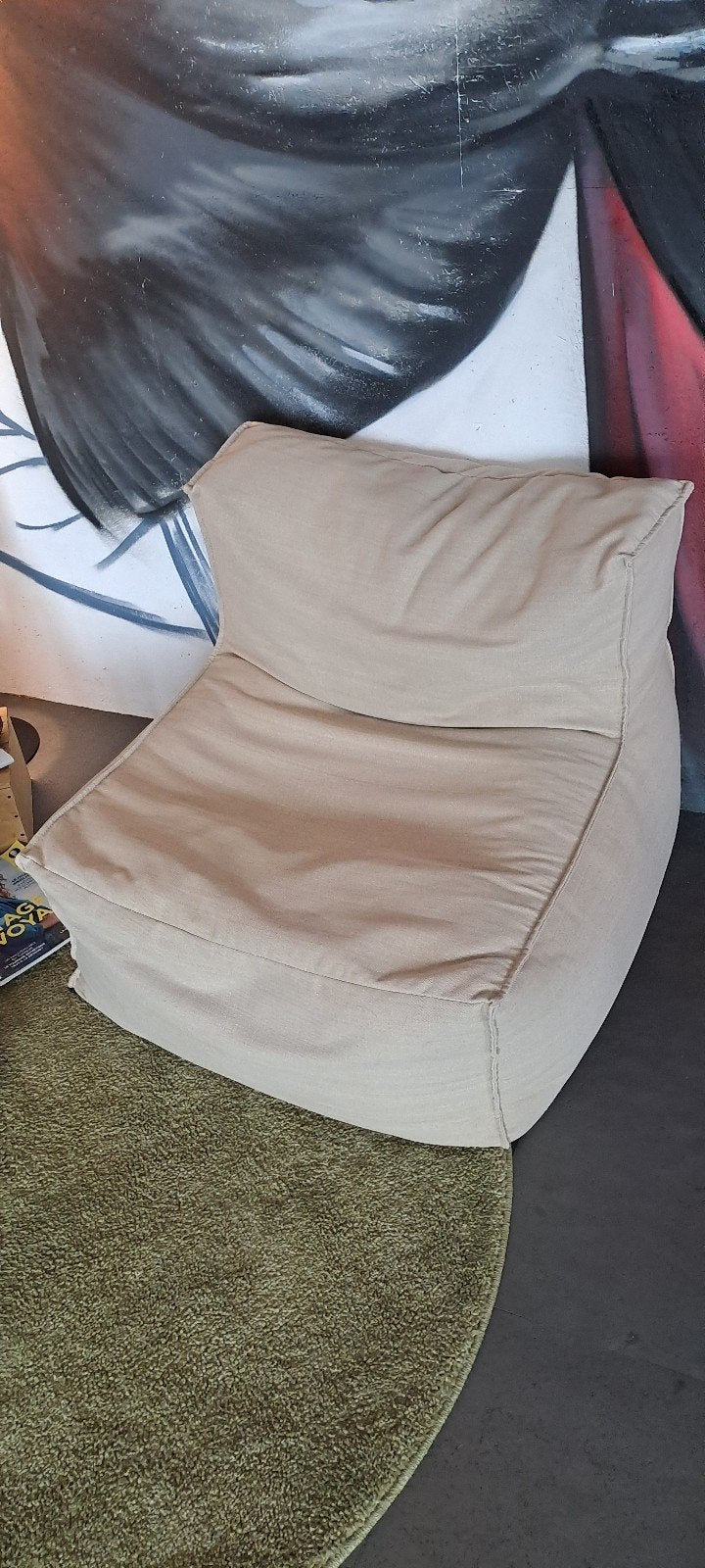 Lot de 2 fauteuils "Lounge", Maison & Meubles, Enlèvement, Beige