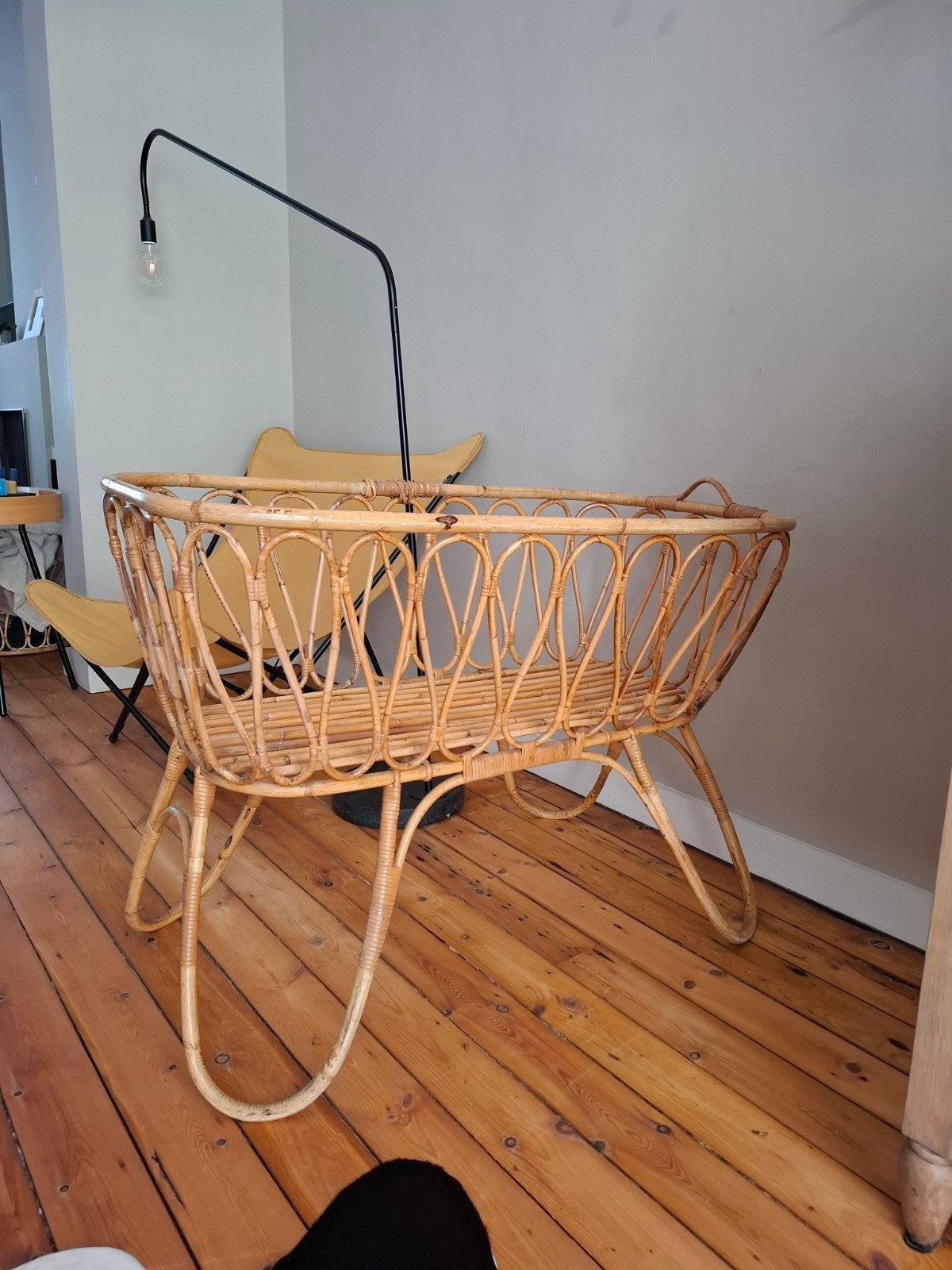 Rotan wieg, Kinderen en Baby's, Babywiegjes en Ledikanten, Ophalen, Wieg