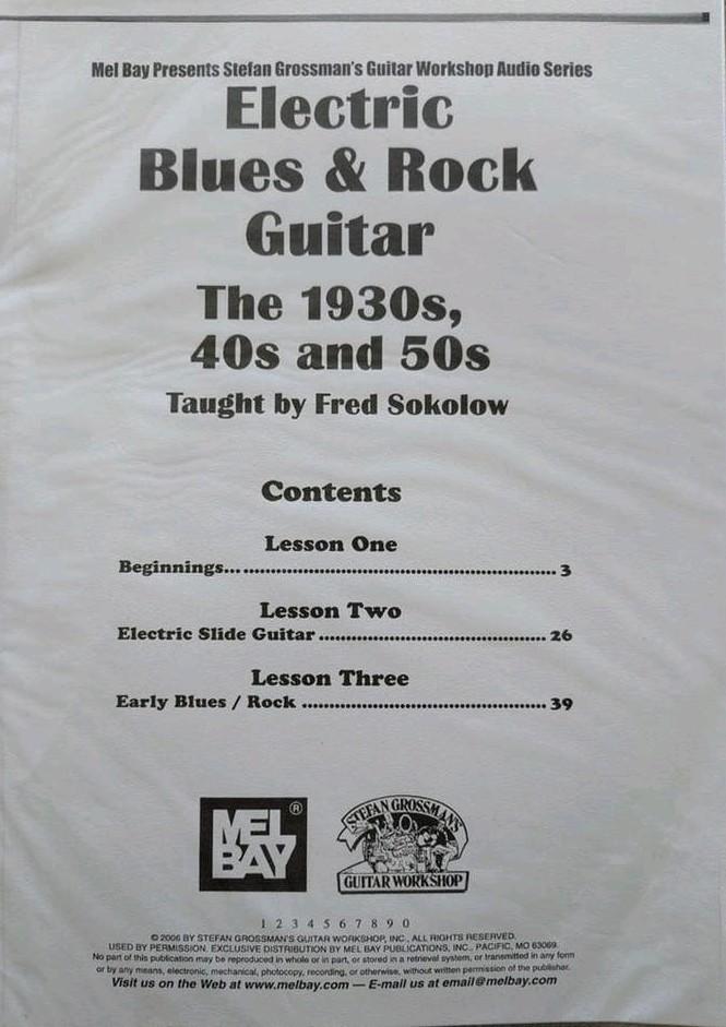 Muziekboek Electric Blues & Rock Guitar, the 1930s, 40s, 50s, Musique & Instruments, Partitions, Enlèvement ou Envoi, Blues