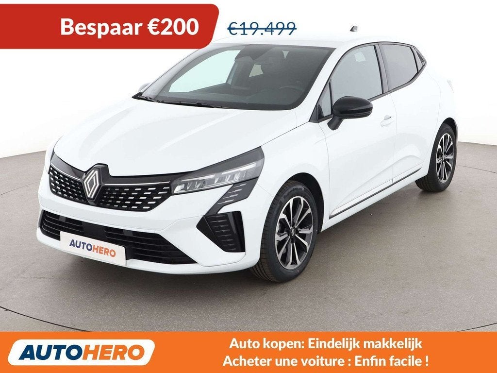 Renault Clio 1.6 Hybrid E-Tech Techno (bj 2025, automaat), Auto's, Renault, 96 g/km, Wit, 105 kW, Hybride Elektrisch/Benzine