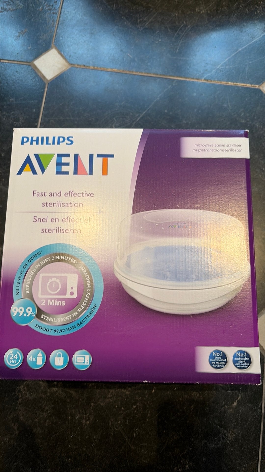 Steriliseren van baby flesjes, Ophalen, Gebruikt, Philips Avent