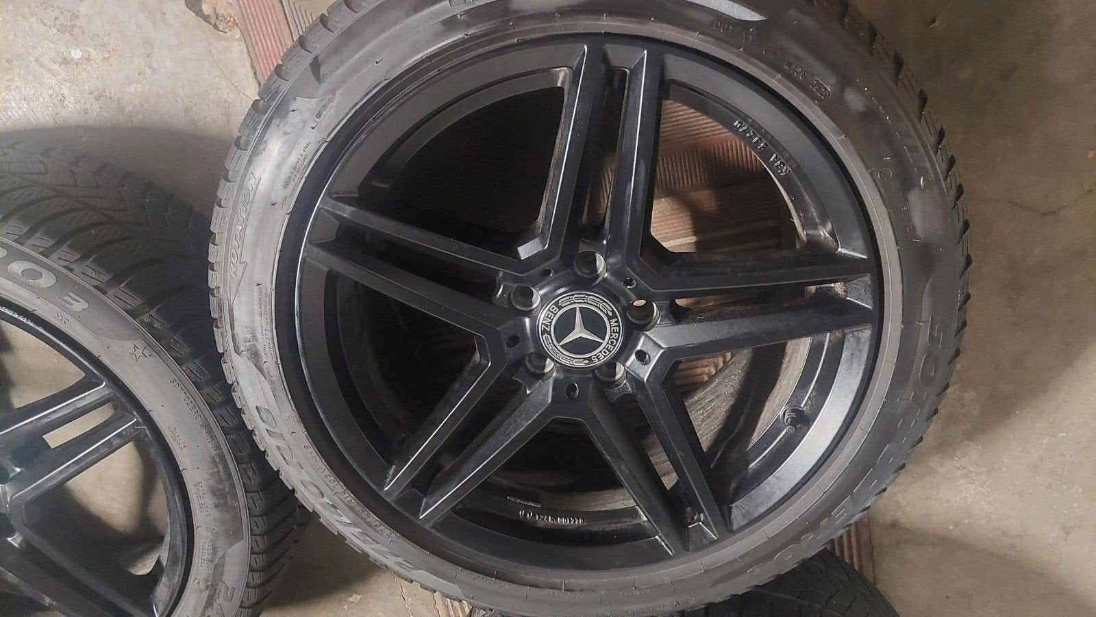 Winterset mercedes e klasse, Ophalen