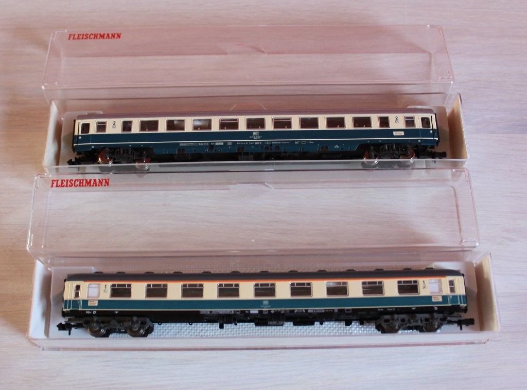 Fleischmann 8191K&94K éclairés & 20 voyageurs TBétat N 1/160, Hobby & Loisirs créatifs, Enlèvement ou Envoi, Fleischmann, Wagon