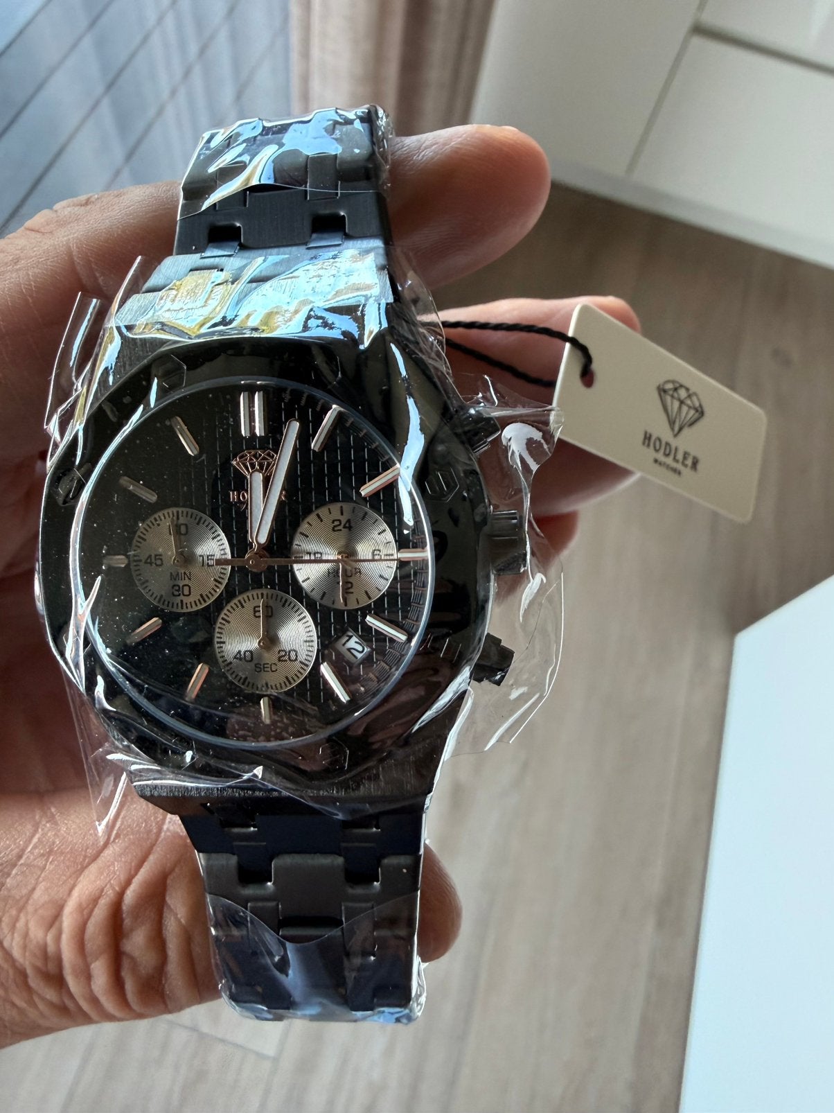 Herenhorloge hodler montreaux, Ophalen of Verzenden, Nieuw, Zwart