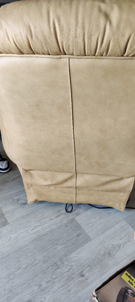 Fauteuils relaxation électriques cuir véritable x2, Maison & Meubles, Moins de 75 cm, Cuir véritable finition bois, Enlèvement