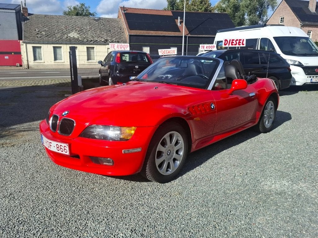 BMW Z3 Cabrio - Airco, Auto's, Achterwielaandrijving, 87 kW, Zwart, 4 cilinders