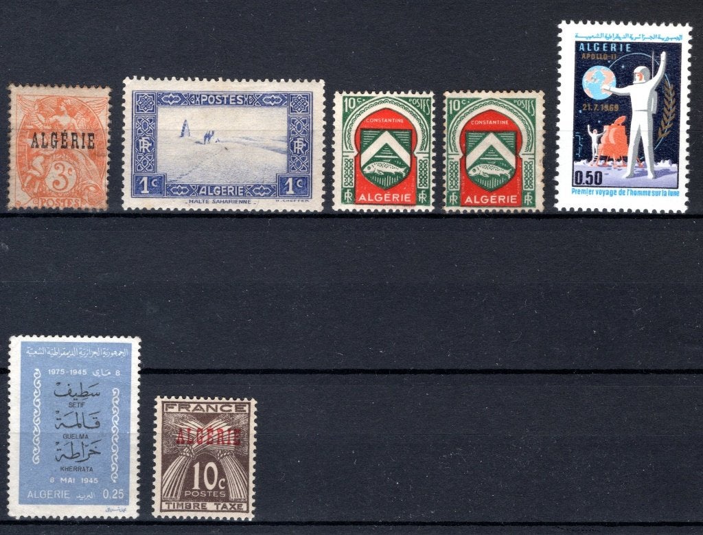 ALGÉRIE Lot de timbres MH, Envoi, Autres pays, Non oblitéré
