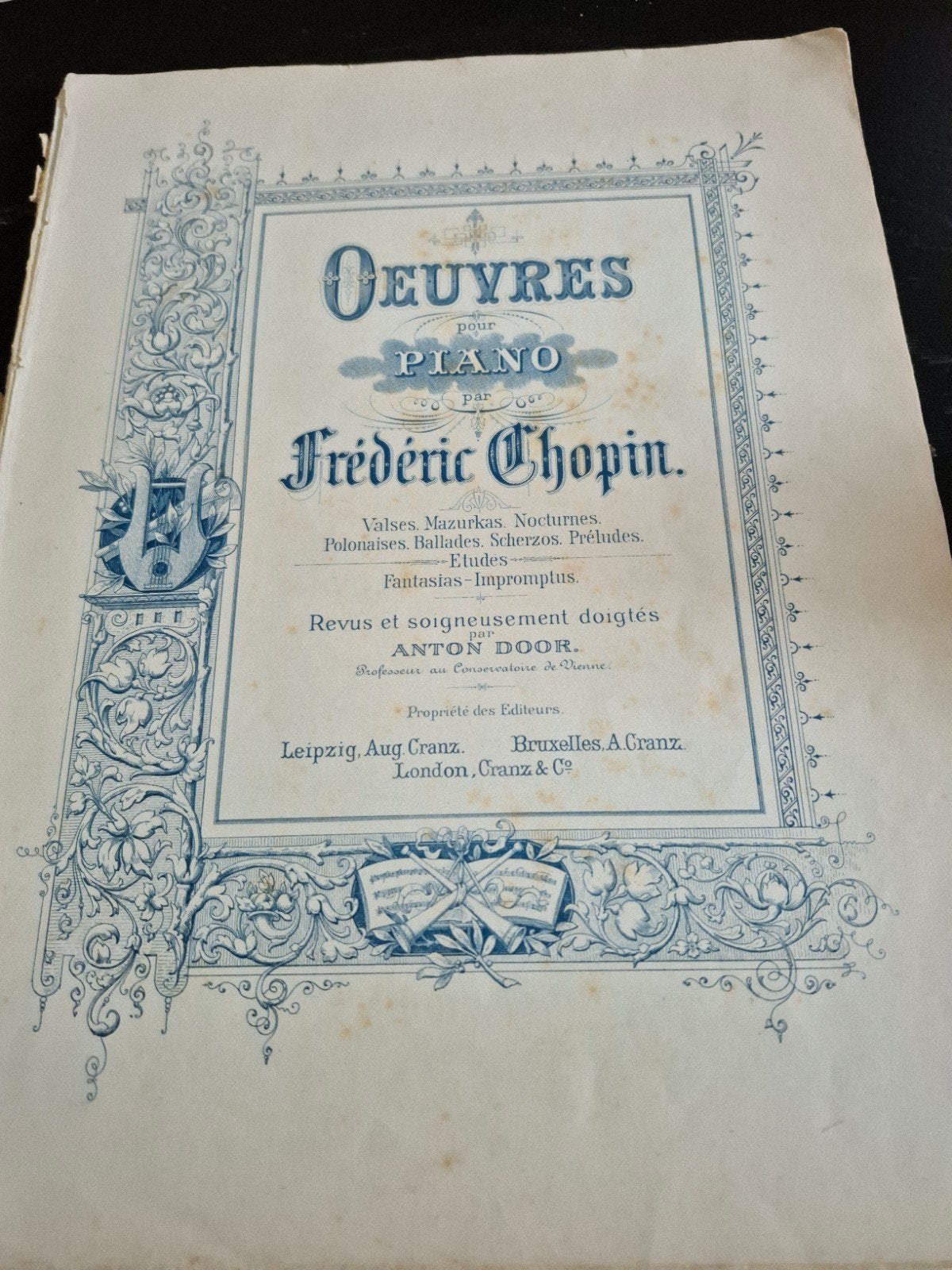 Chopin, Enlèvement ou Envoi