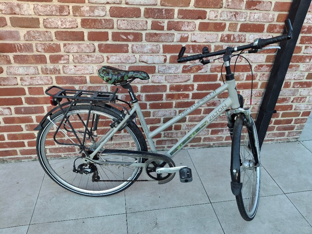 Sportieve Venturelli Zilton Damesfiets / Cross-hybride, Velgrem, 47 tot 50 cm, Versnellingen, Zo goed als nieuw