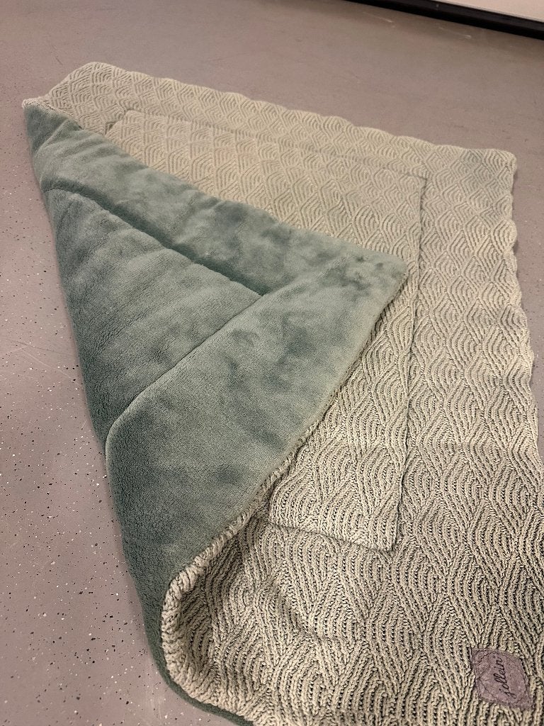 Boxkleed Jollein, Kinderen en Baby's, Dekens, Slaapzakjes en Inbakerproducten, Ophalen, Gebruikt, Groen, Jollein