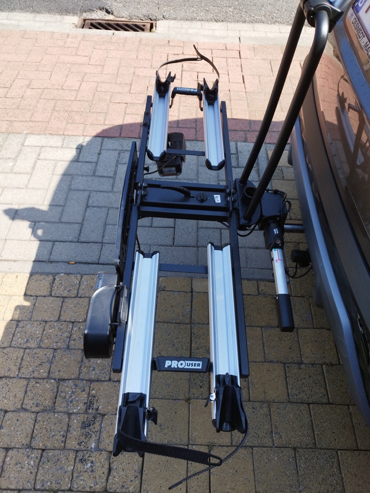Fietsendrager, Ophalen, 2 fietsen
