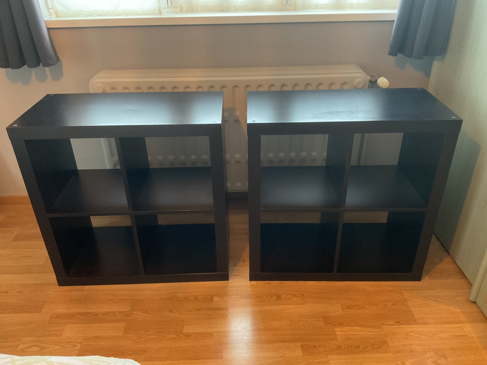 2 X MEUBLES KALLAX noir/brun, Maison & Meubles, Enlèvement, Utilisé