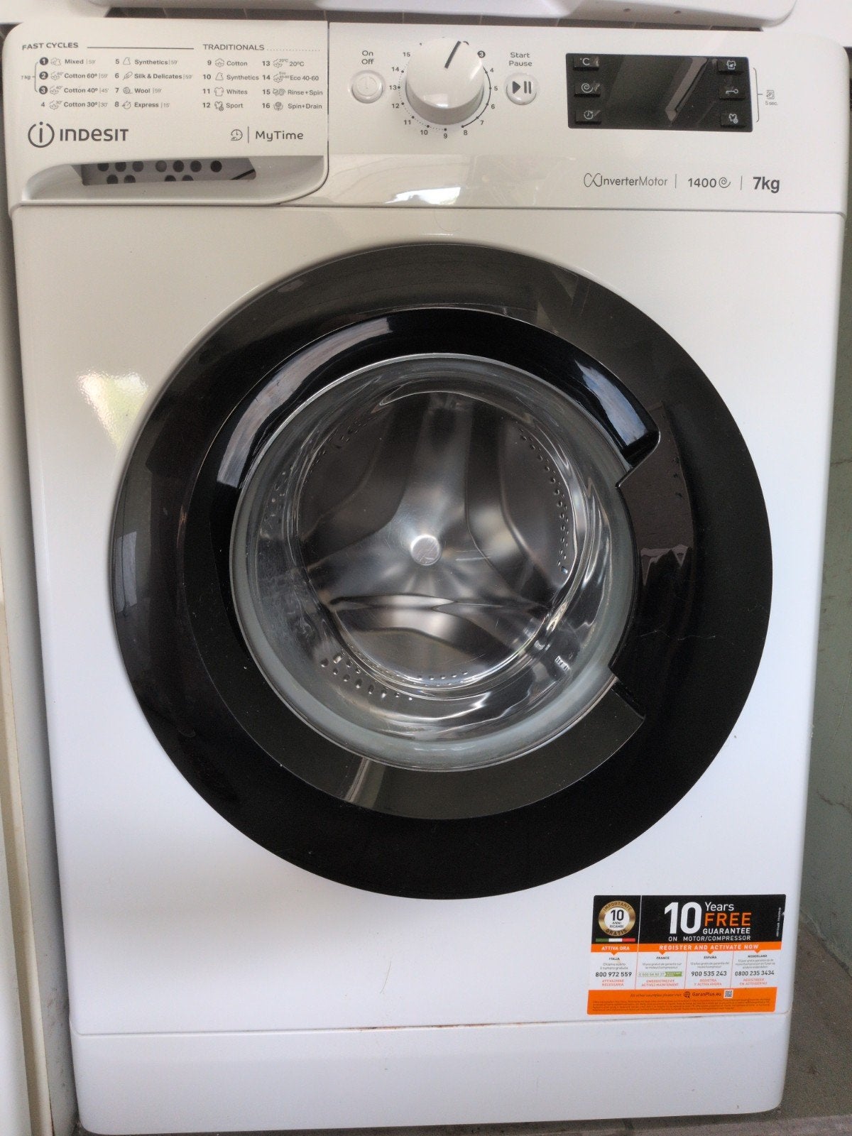 indesit wasmachine 7kg 1400, 6 à 8 kg, Enlèvement, Comme neuf