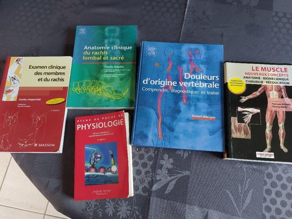 livres :  kinésithérapie, Enlèvement, Utilisé