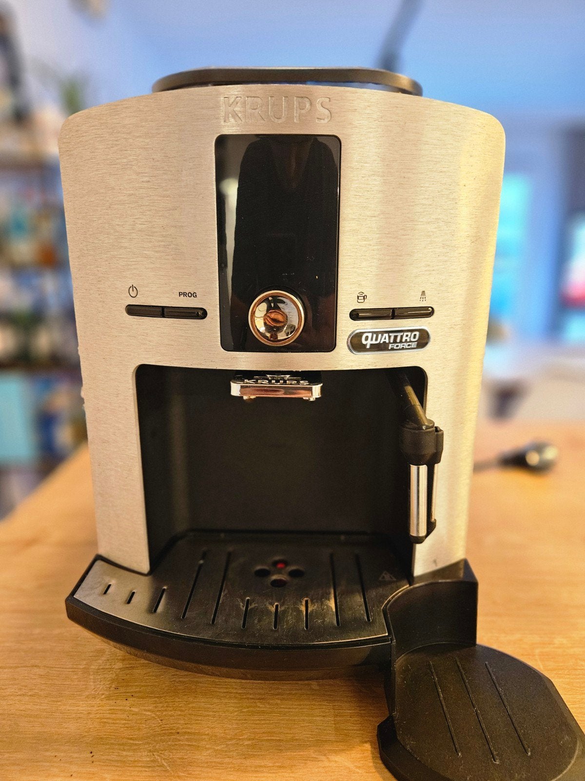 Krups bonen koffiezetapparaat met cappuccino functie, Ophalen, Koffiebonen, Zo goed als nieuw, Combi