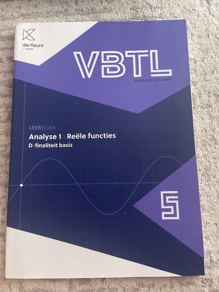 Analyse 1 Reele functies D-finaliteit basis, Ophalen, Nieuw, ASO, Die keure