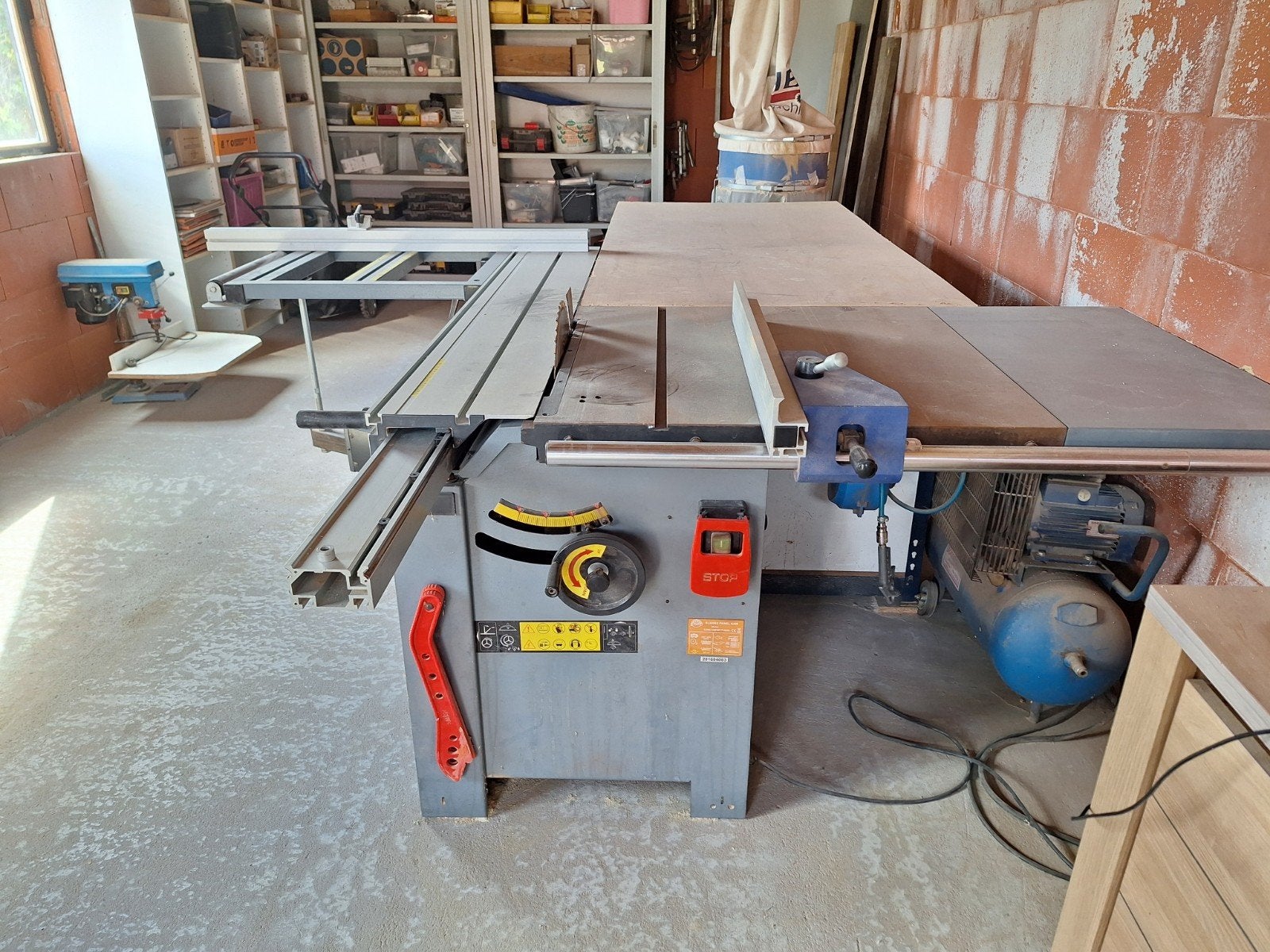 paneelzaag met stofafzuiging, Doe-het-zelf en Bouw, Ophalen, Gebruikt