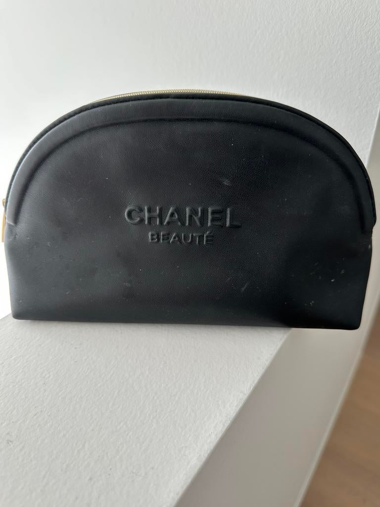 Toilettasje chanel, Handtassen en Accessoires, Toilettassen, Ophalen of Verzenden, Gebruikt, Zwart, Dame