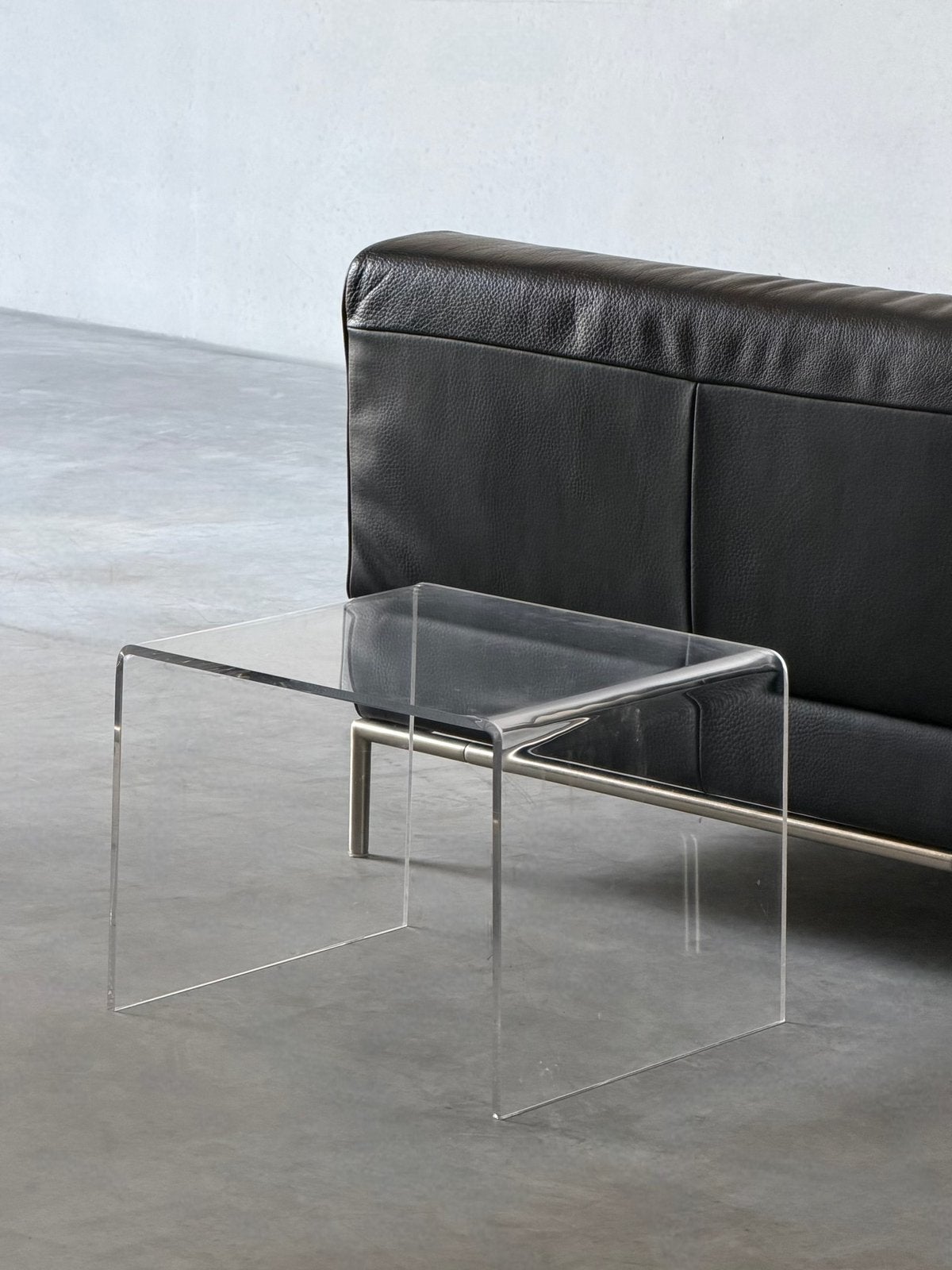 Vintage plexi 1980 bijzettafel, Enlèvement, Comme neuf