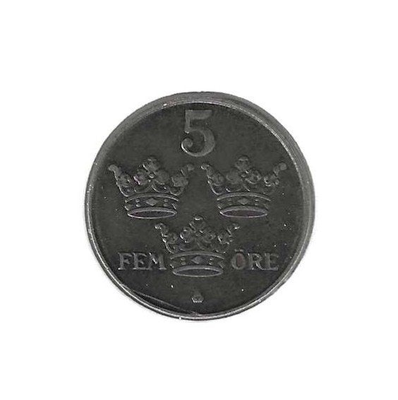 Zweden, 5 Ore 1944., Ophalen of Verzenden, Overige landen, Losse munt