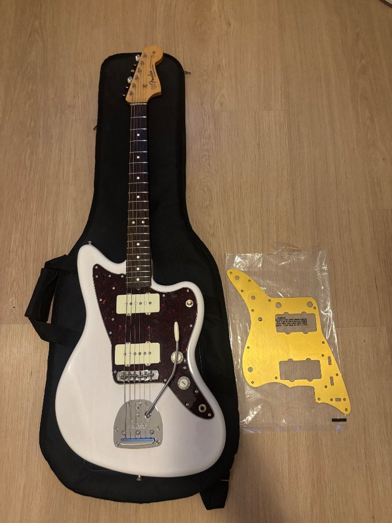 Ruil?Fender Heritage 60’ Jazzmaster White blond  Japan, Enlèvement, Comme neuf, Solid body, Fender