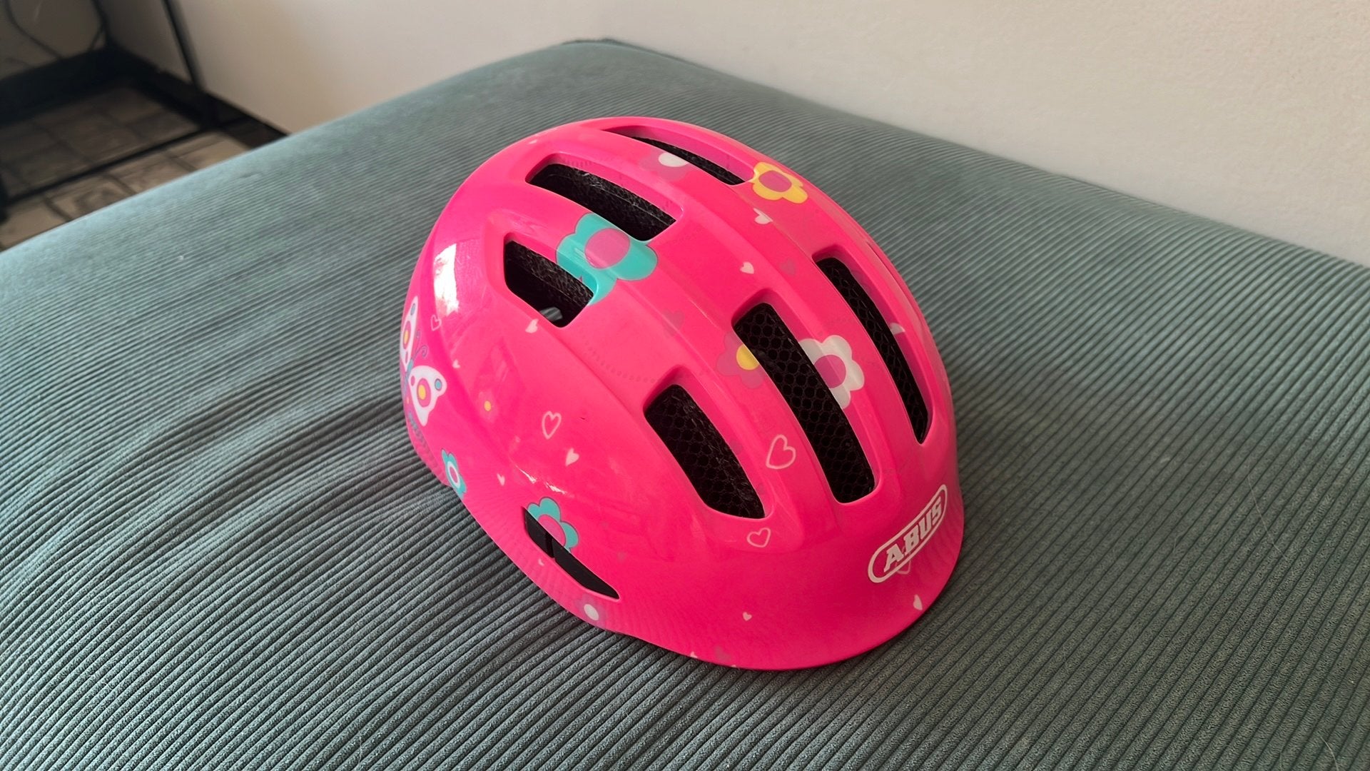 Casque de vélo pour enfant - Abus Smiley 3.0, Vélos & Vélomoteurs, Enlèvement ou Envoi, Comme neuf