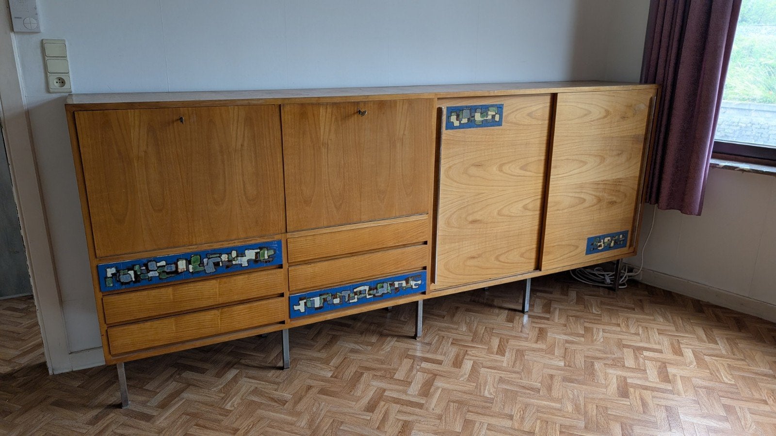 vintage retro dressoir, Huis en Inrichting, Ophalen