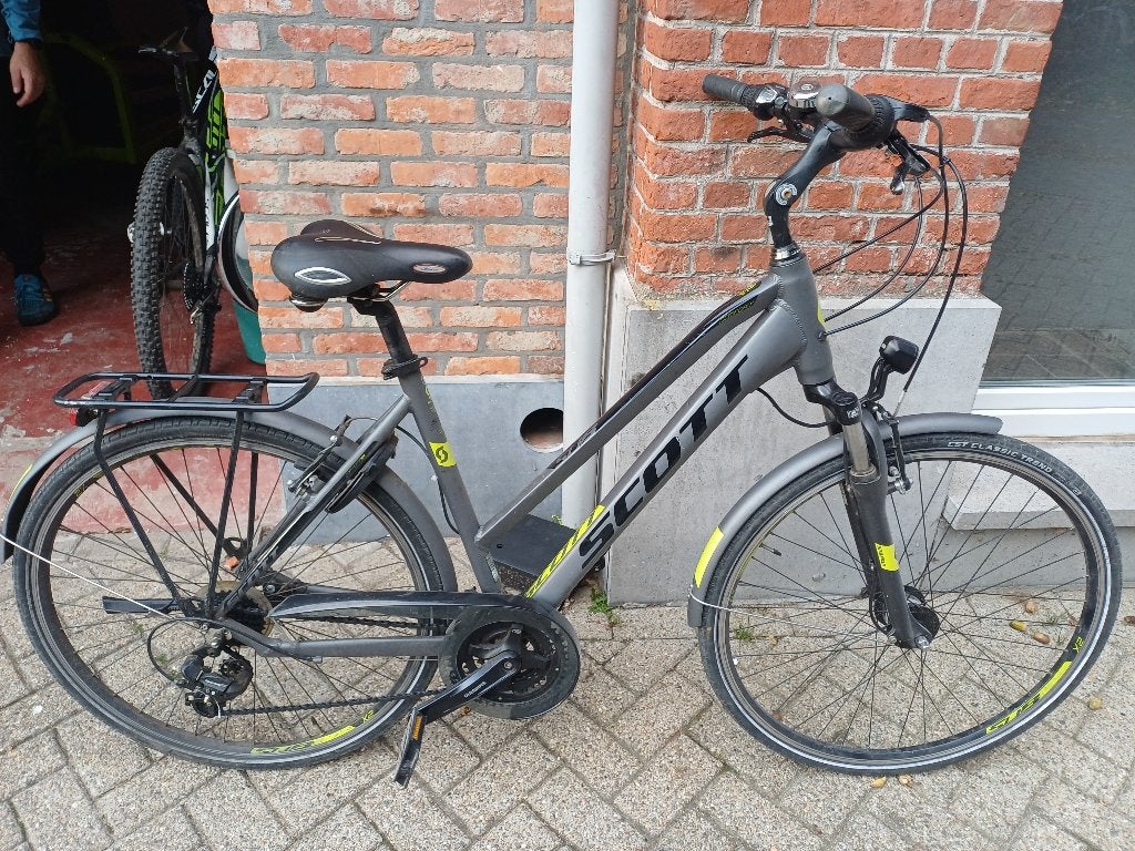 Scott dames fiets, Fietsen en Brommers, 53 tot 56 cm, Velgrem, Versnellingen, Zo goed als nieuw