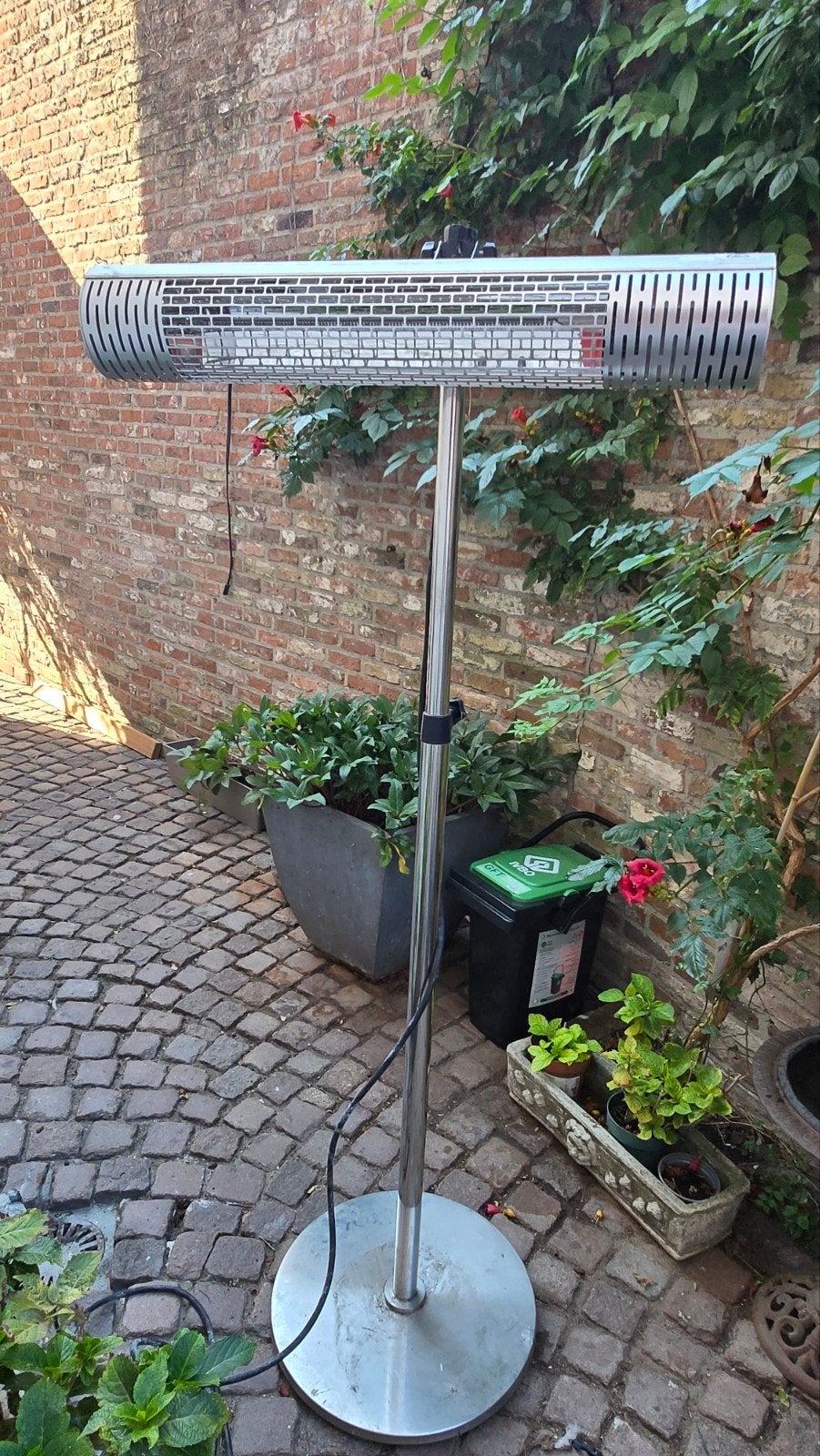 Elektrische terraswarmer DOMO, Tuin en Terras, Vloer, Zo goed als nieuw, Draaibaar, Ophalen
