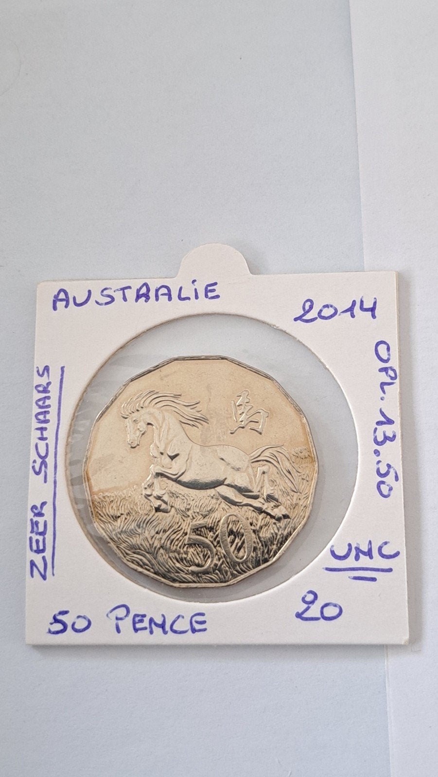 Australie 50 pence 2014 zeer schaars UNC, Ophalen of Verzenden