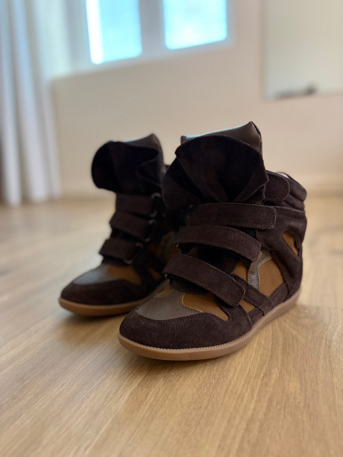 bottines Wedge Sneakers à vendre, Comme neuf, Brun, Boots et Botinnes, Envoi