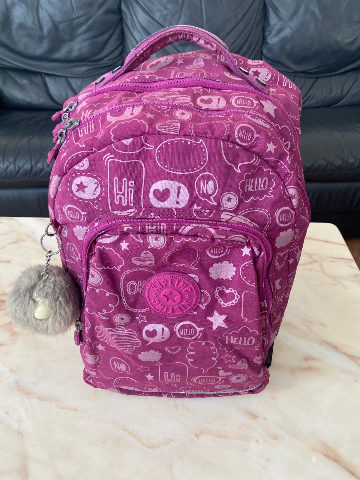Mooie grote Kipling rugzak, dubbel compartiment, Ophalen, Gebruikt, Kipling