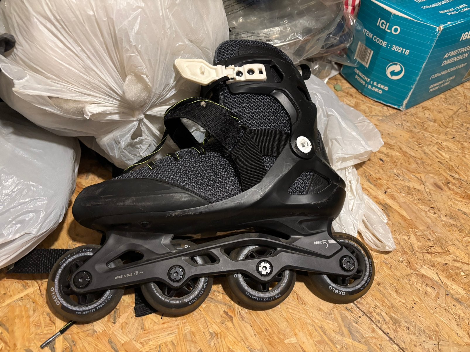 Oxelo Fit100 fitness skate voor volwassenen, Sport en Fitness, Overige merken, Gebruikt, Heren, Ophalen of Verzenden
