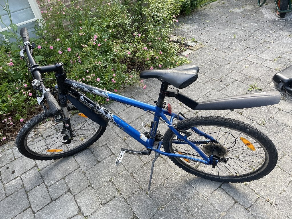 Cannondale blauwe F5-fiets, Fietsen en Brommers, Gebruikt, Velgrem, 45 tot 49 cm, Dames