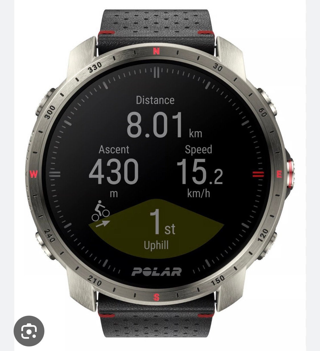 Polar grit x pro titan, Ophalen of Verzenden, Gebruikt, Zilver