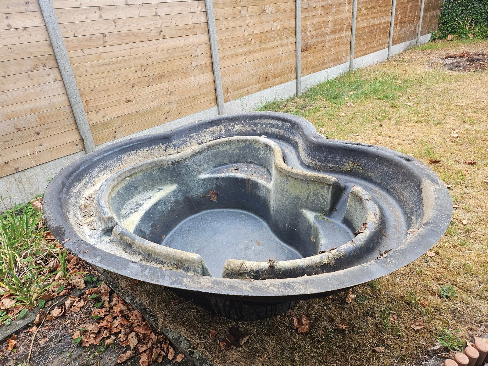 Bassin de jardin en fibre de verre, tuinvijver van glasvezel, Jardin & Terrasse, Étangs, Enlèvement, Utilisé