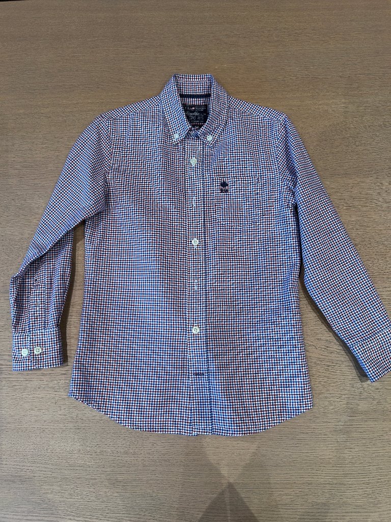 River Woods hemd  128, 8 jaar, River Woods, Overhemd of Blouse, Ophalen of Verzenden, Zo goed als nieuw