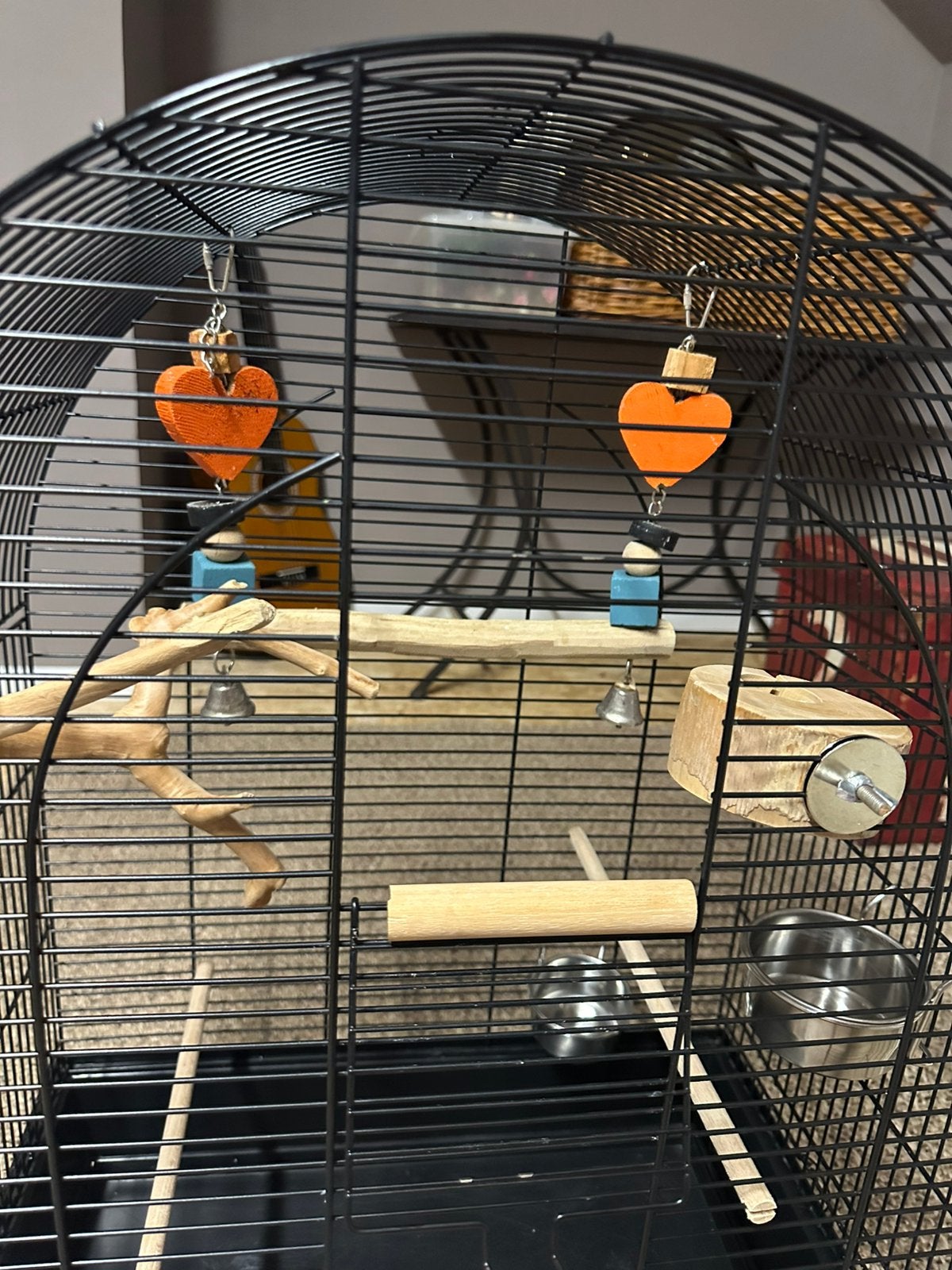 Nette complete vogelkooi met reiskooi en voet voor kooi!, Dieren en Toebehoren