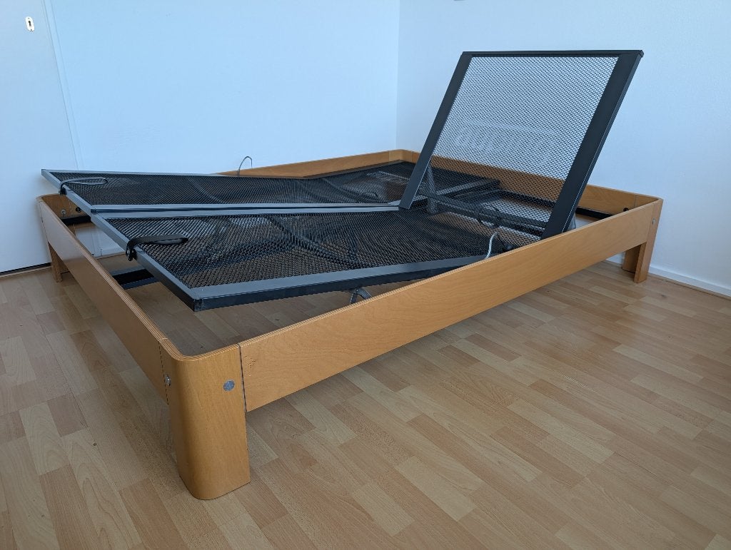 Auping Auronde Beuken 180 x 200 | BEZORGEN MOGELIJK, Ophalen, Gebruikt, Beige, Overige typen