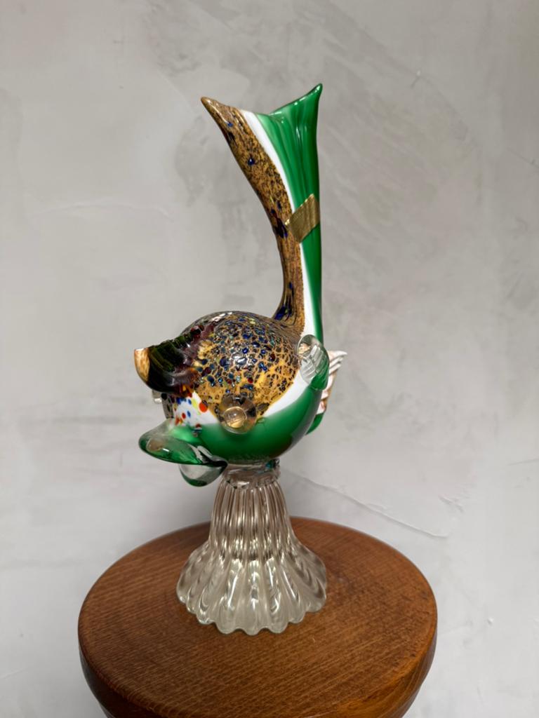 Grote handgeblazen Murano glazen vis, Antiek en Kunst, Ophalen