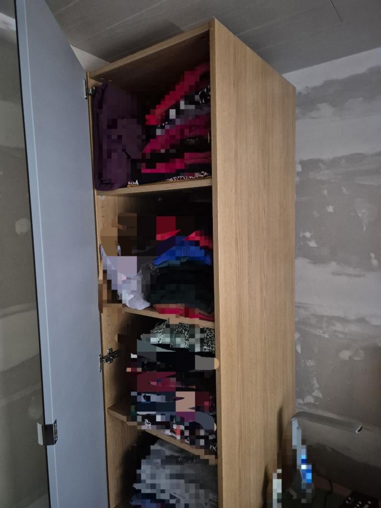 PAX KAST MET SPIEGELDEUR / IKEA, Ophalen, Met plank(en), PAX / IKEA, 200 cm of meer